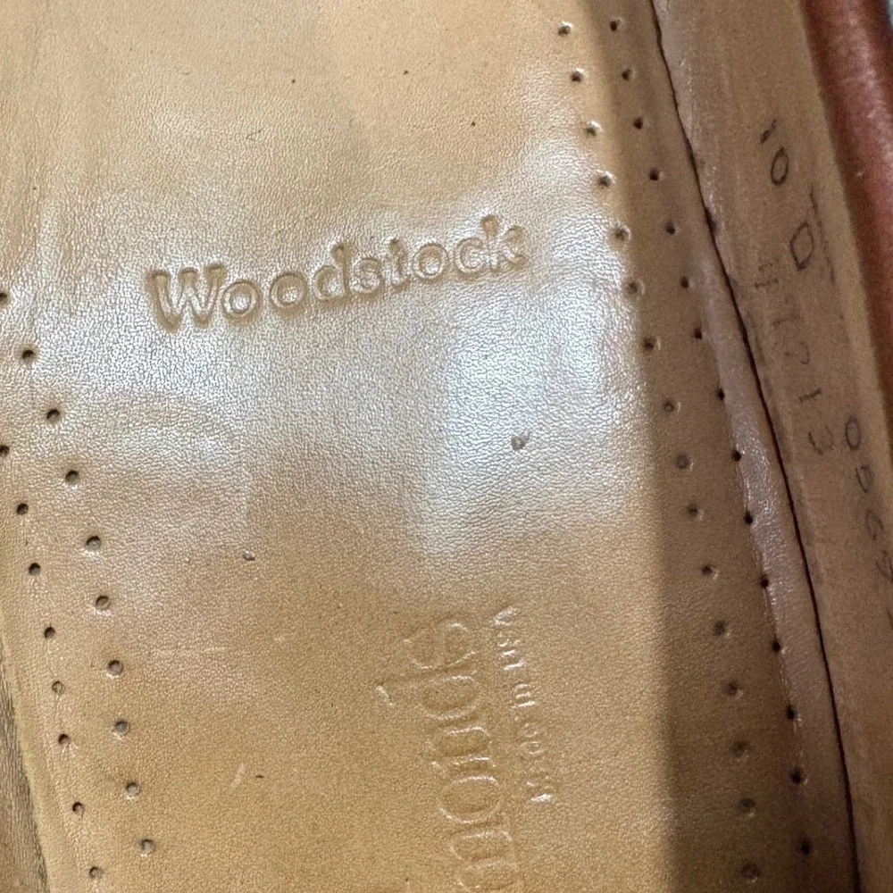 Allen Edmonds Woodstock Loafers Mens 10 D‎ Brown Kiltie Tassel Leather USA